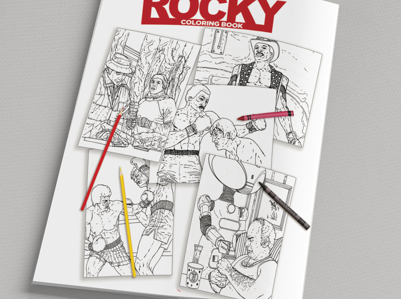 "Rocky" Coloring Book! 32 Pages of Original Illustrations!