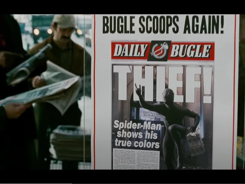 THIEF Edition of the Daily Bugle from Spider-Man 3 Black Suit   - Superhero Christmas Gift - Nerd Gift