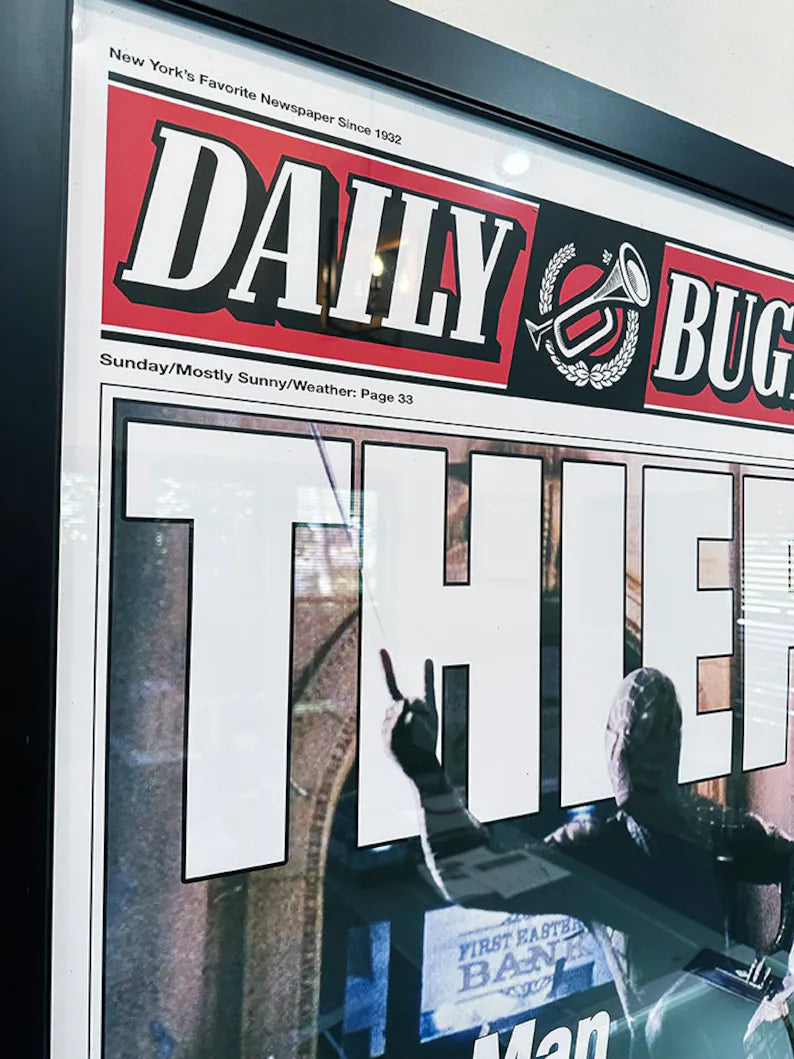 Spider-Man 3 Daily Bugle Poster Replica (27"x40") - Eddie Brock's Black-Suited Spiderman Photo